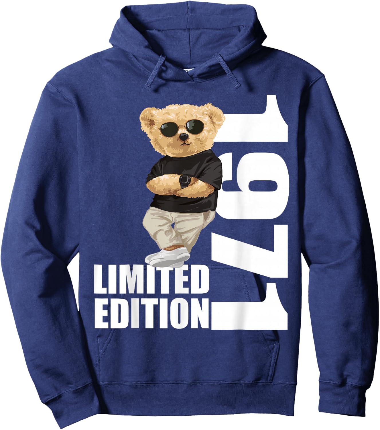Limited Edition 1971 Bear Birthday 1971 Vintage 1971 Hoodie - Hoodie | Navy