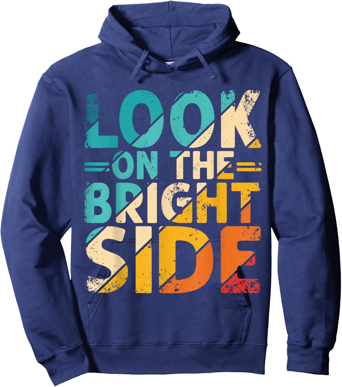 Look on the Bright Side with Colorful Inspiration Hoodie - Hoodie | Navy