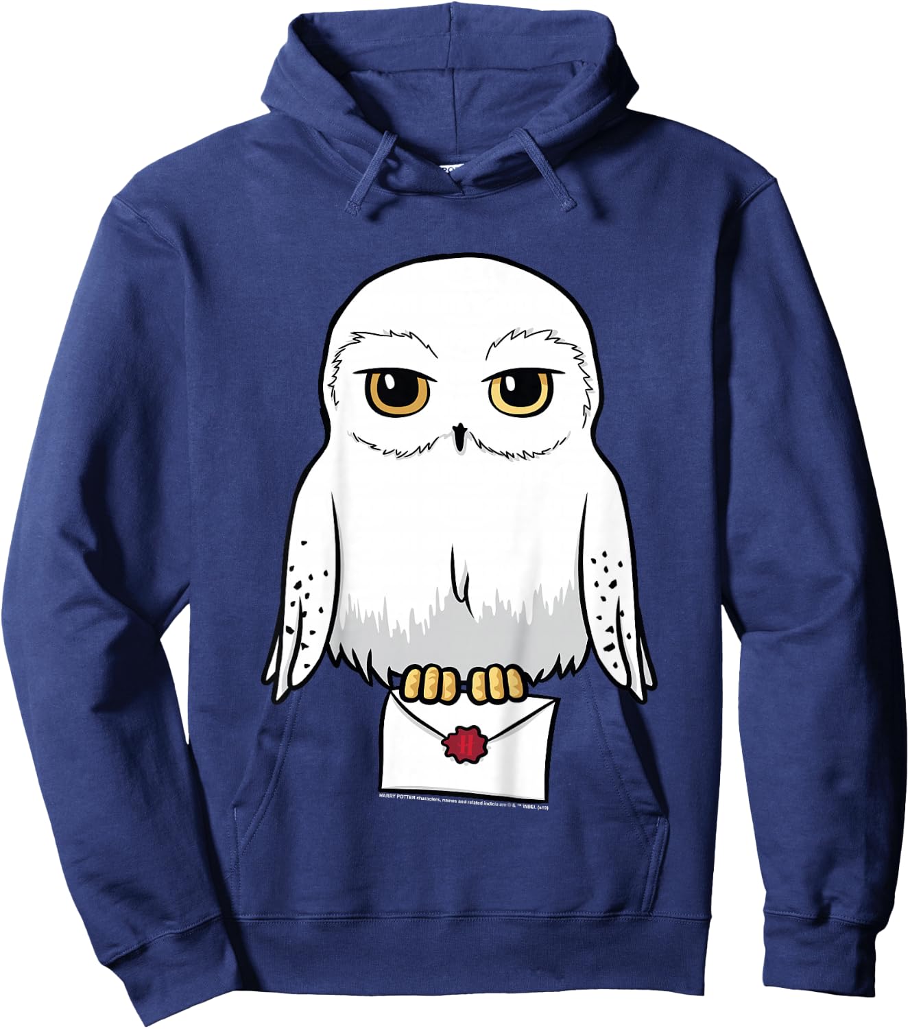 Kids Harry Potter Hedwig Cute Cartoon Portrait Hoodie - Hoodie | Navy