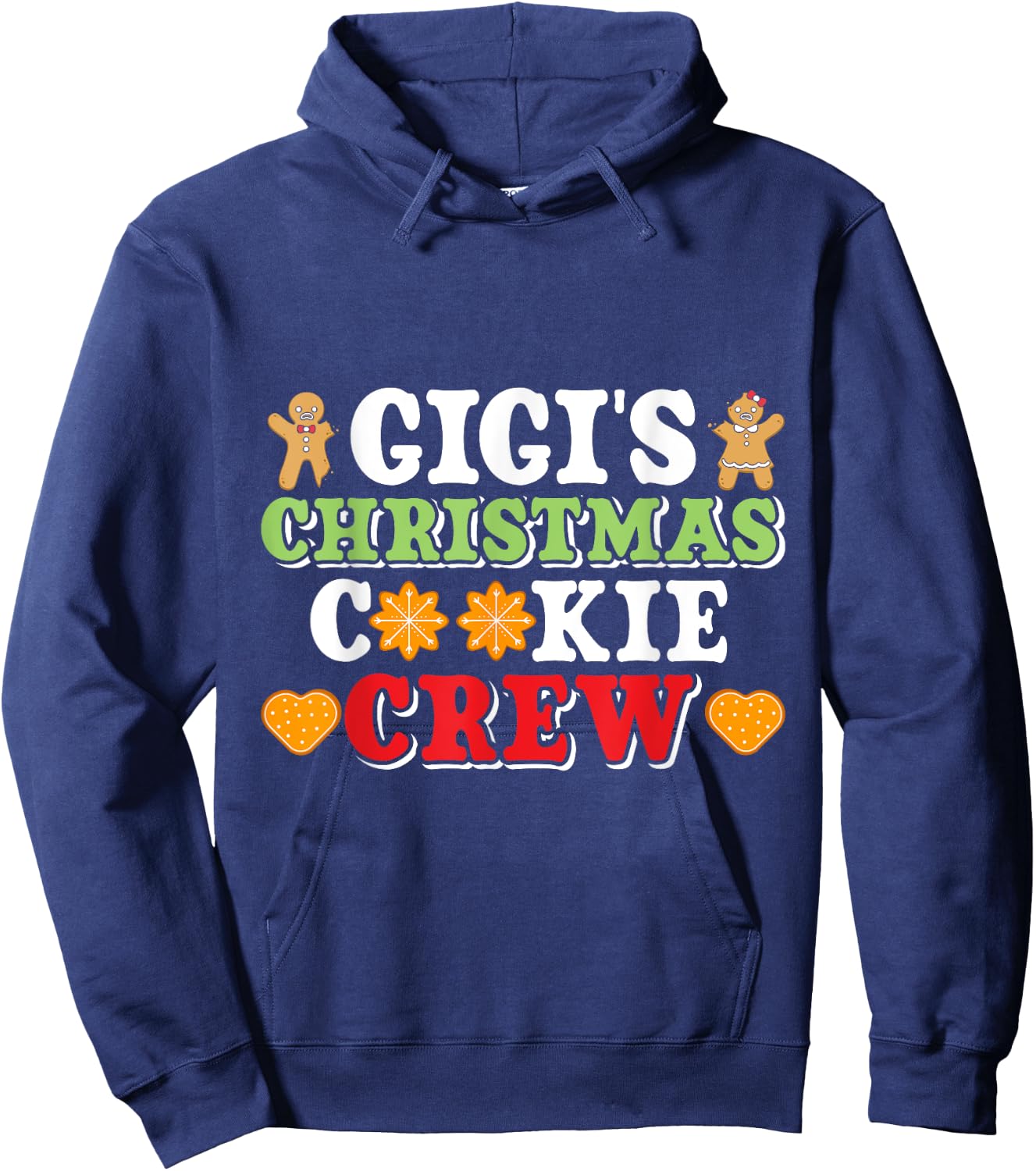 Christmas Costume GIGI'S CHRISTMAS COOKIE CREW Grandchildre Hoodie - Hoodie | Navy