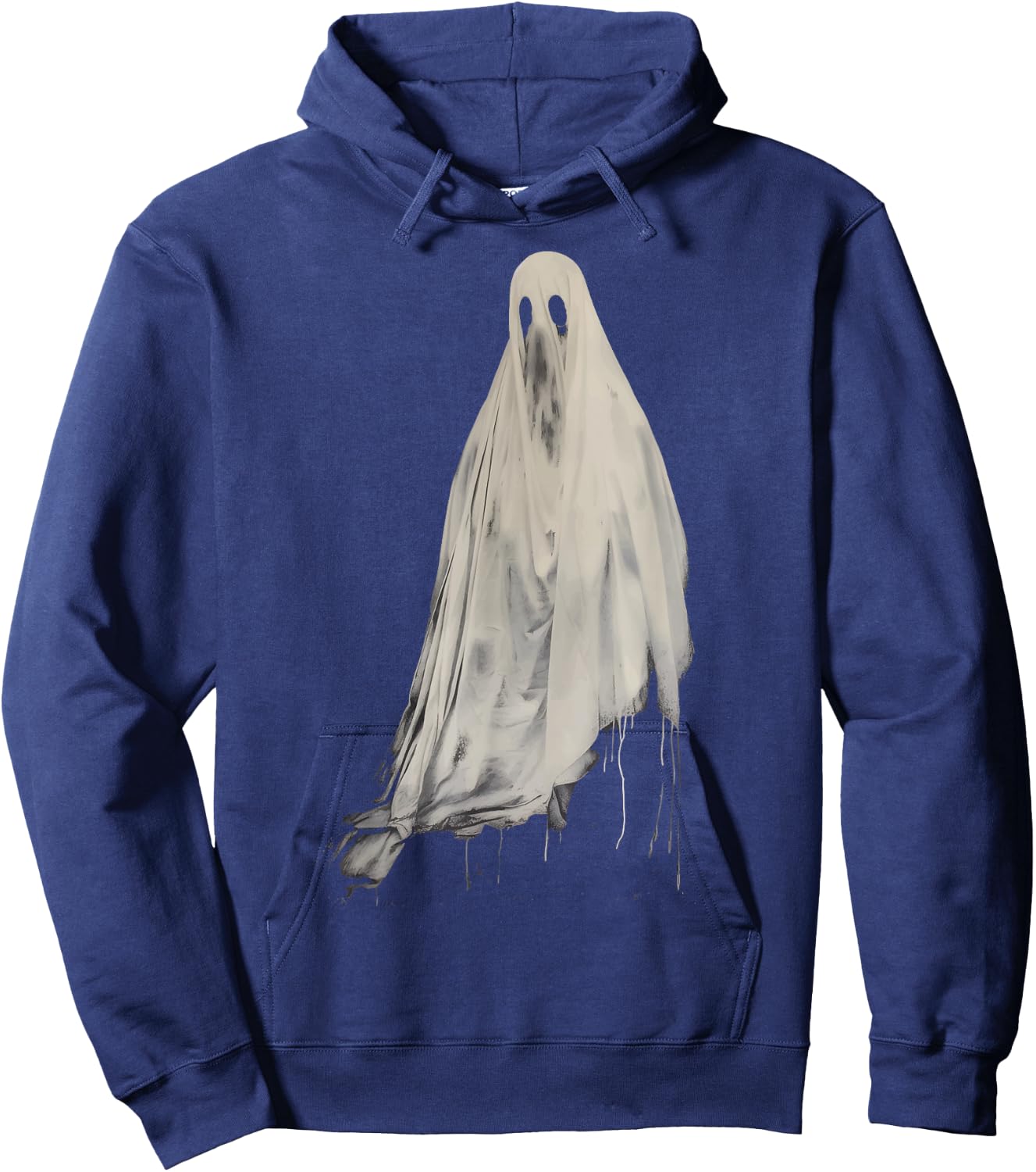Ghost Horror Spooky Scary Spirit Halloween Goth Aesthetic Hoodie - Hoodie | Navy