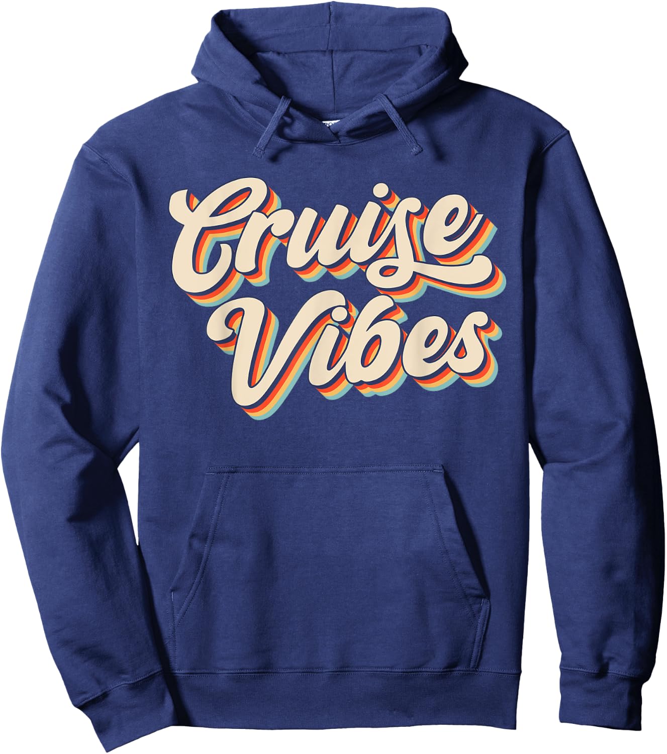 Cruise Vibes Groovy Matching Family Vacation Girls Cruise Hoodie - Hoodie | Navy