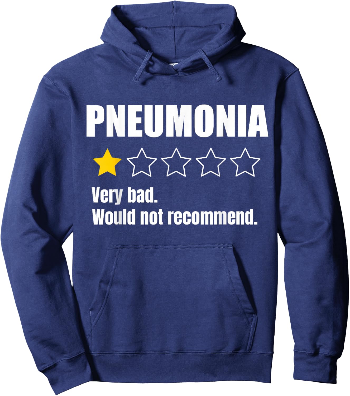 Pneumonia Awareness Warrior Support Hoodie - Hoodie | Navy