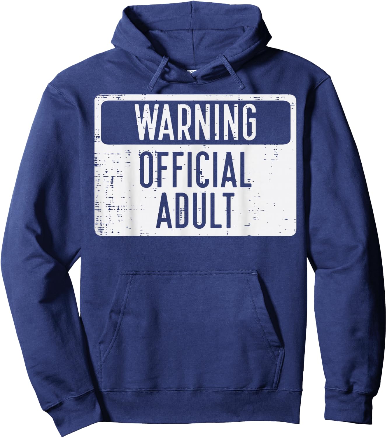 18th Birthday Warning Official Adult 18 Years Old Women Men Hoodie - Hoodie | Navy