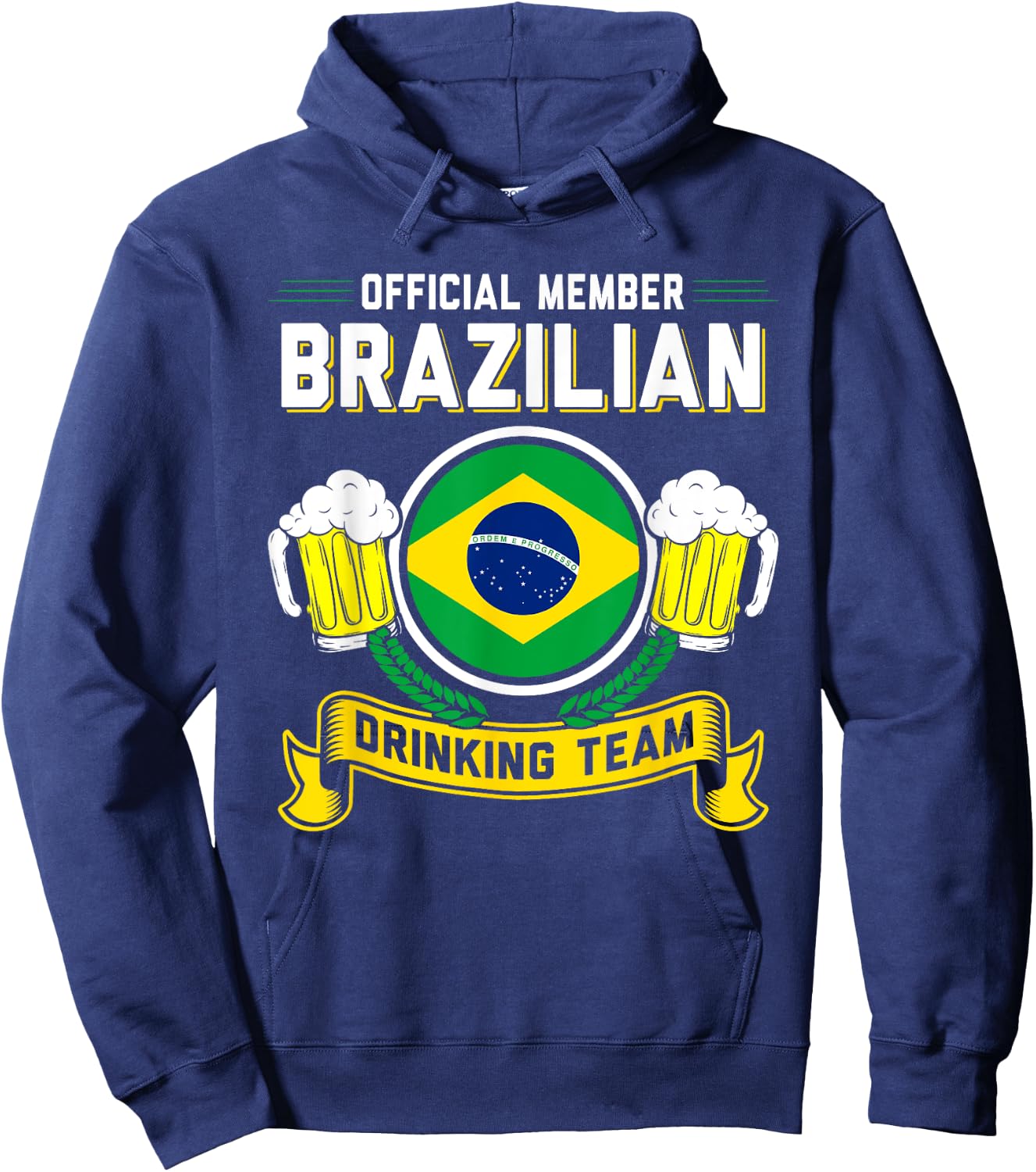Brazilian Drinking Team Member Hoodie - Hoodie | Navy