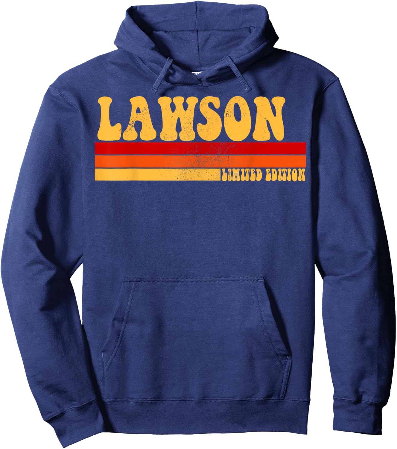 LAWSON Name Personalized Idea Men Retro Vintage LAWSON Hoodie - Hoodie | Navy