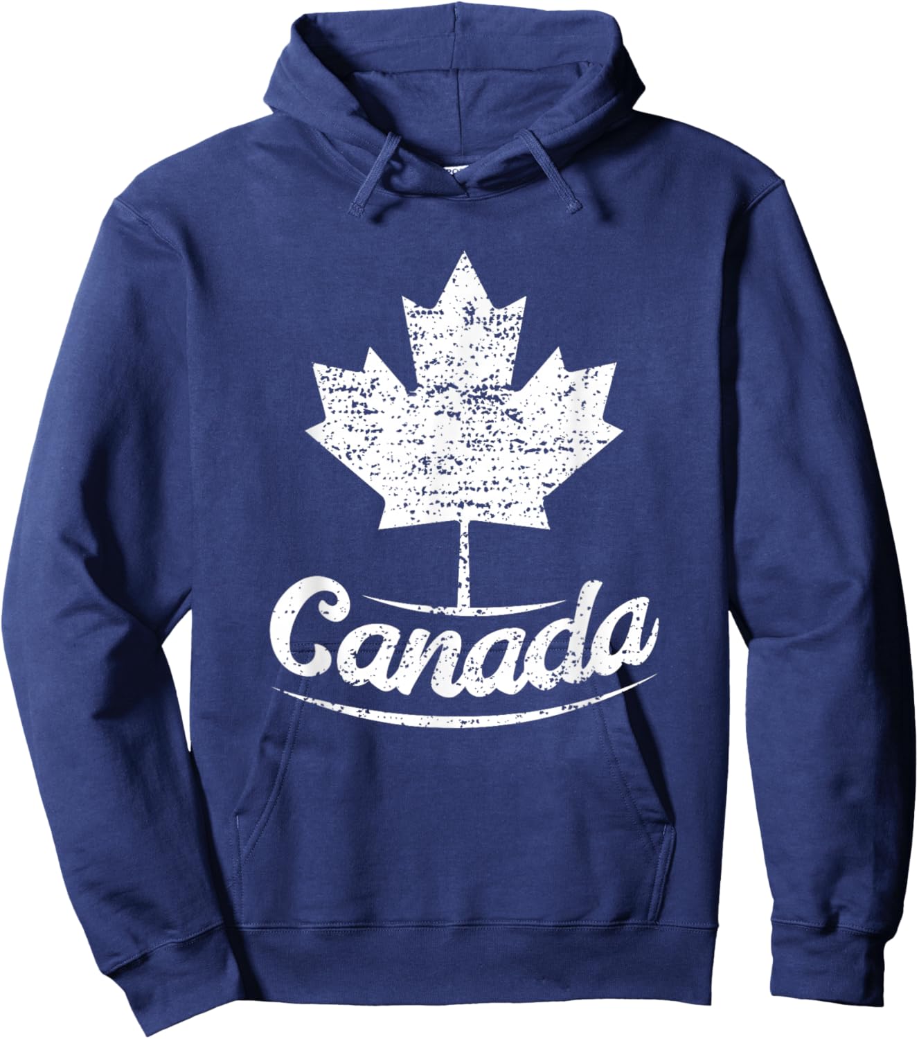 Vintage Canada Flag Canadian Flag Maple Leaf Small Hoodie - Hoodie | Navy