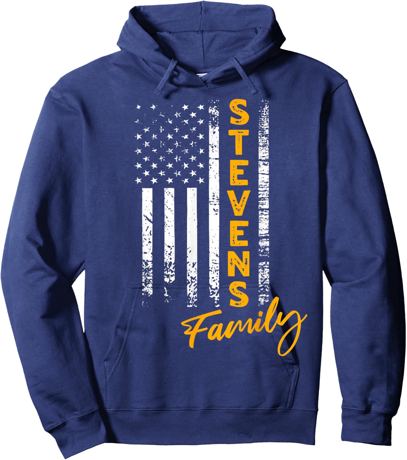 Stevens Surname American Stevens Last Name Stevens Hoodie - Hoodie | Navy