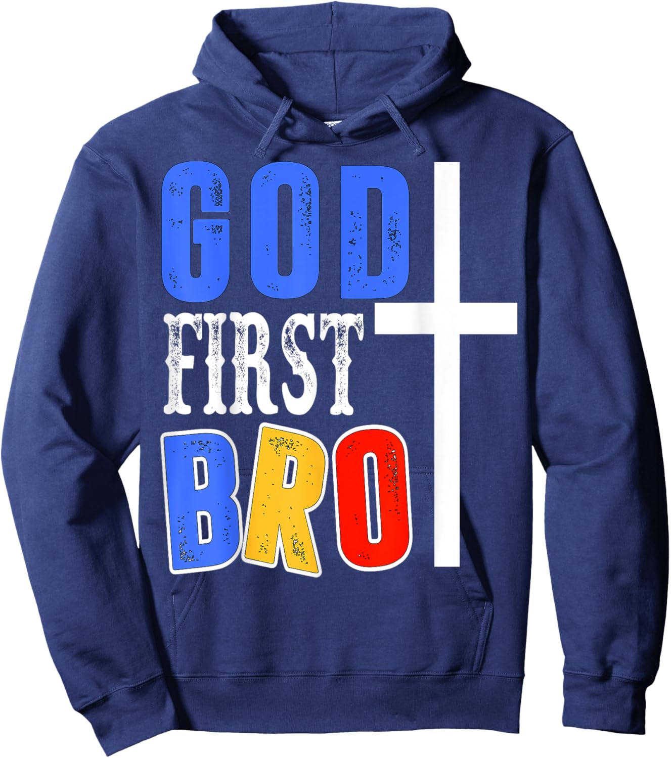 God First Bro Hoodie - Hoodie | Navy