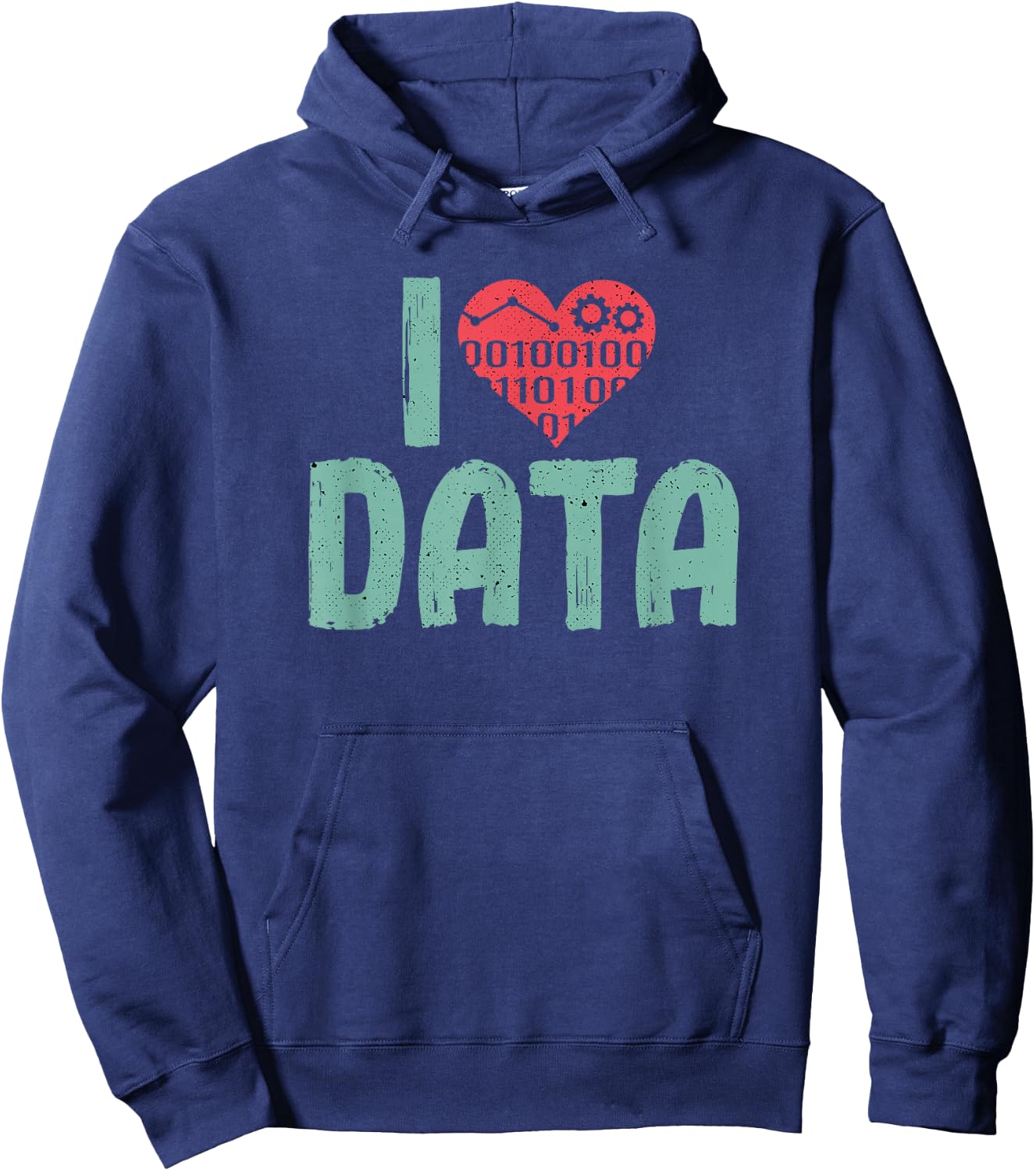 Data Encoder I Love Statistics Data Science Data Analysts Hoodie - Hoodie | Navy