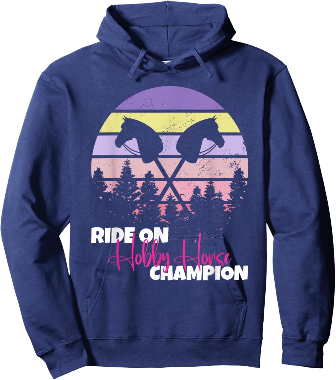 Ride On Hobby Horse Champion hobby horse Hoodie - Hoodie | Navy