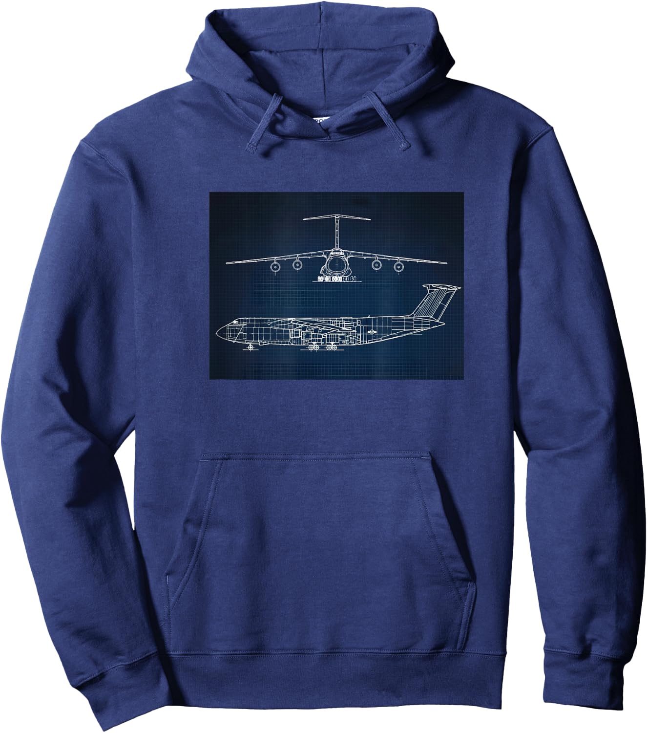 C-5 C5 plane pilot cargo flight crew load Air Force Captain Hoodie - Hoodie | Navy