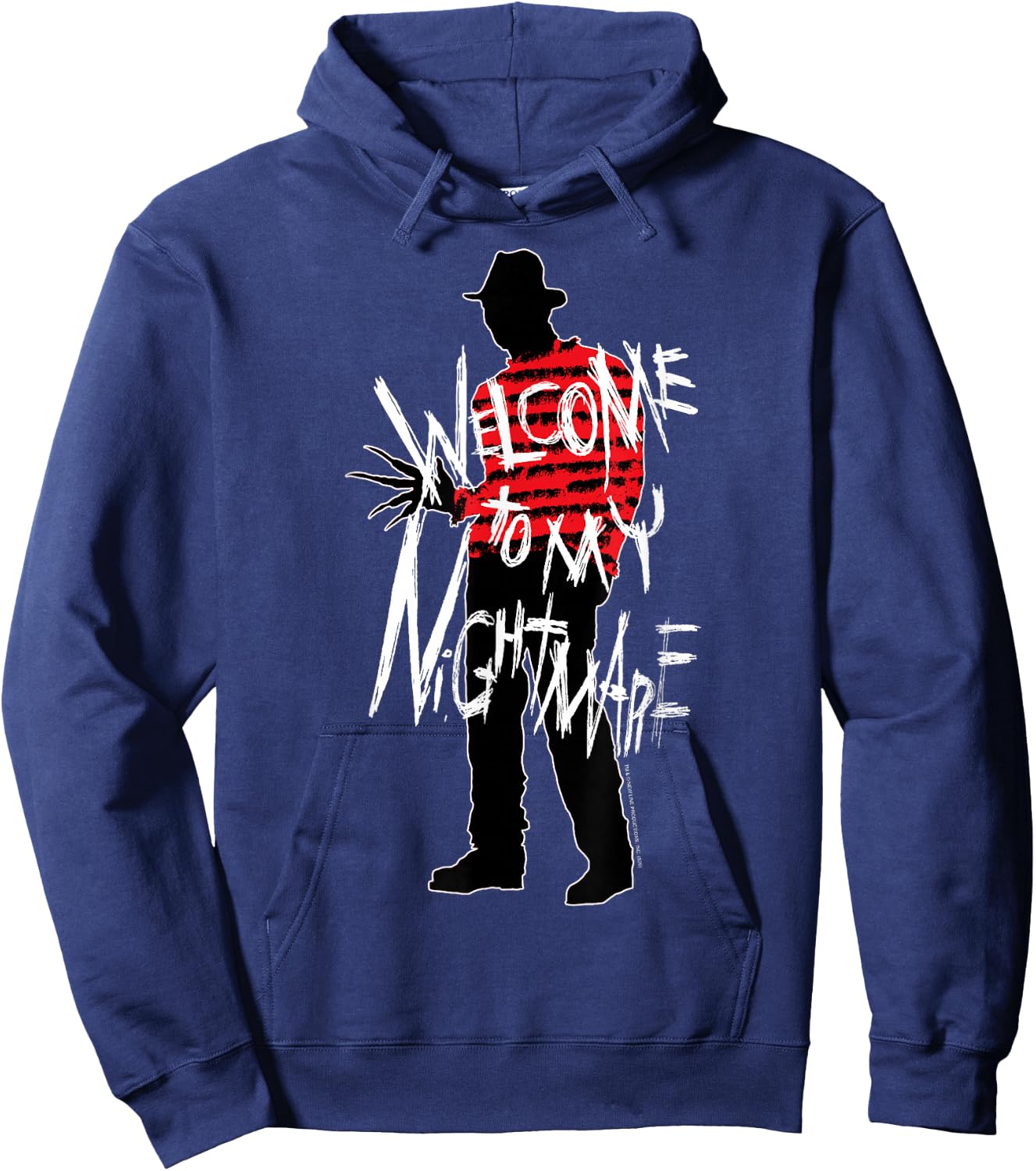 A Nightmare On Elm Street Freddy Welcome to My Nightmare Hoodie - Hoodie | Navy