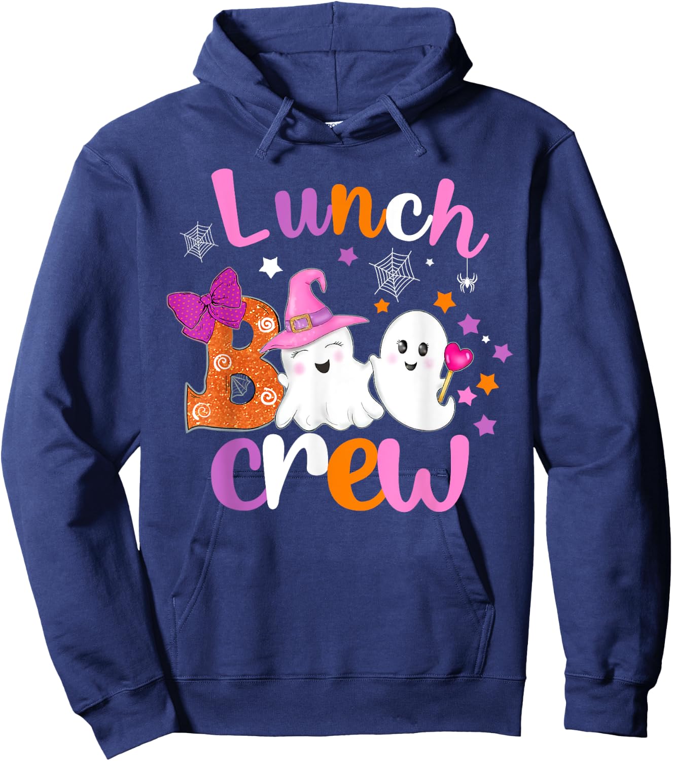 Lunch Boo Crew Halloween matching shirts for lunch lady Hoodie - Hoodie | Navy
