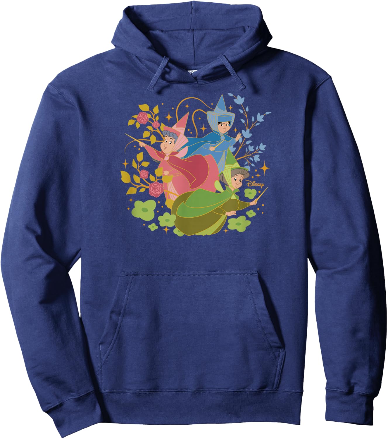 Disney Princess - Sleeping Beauty Flora Fauna Merryweather Hoodie - Hoodie | Navy