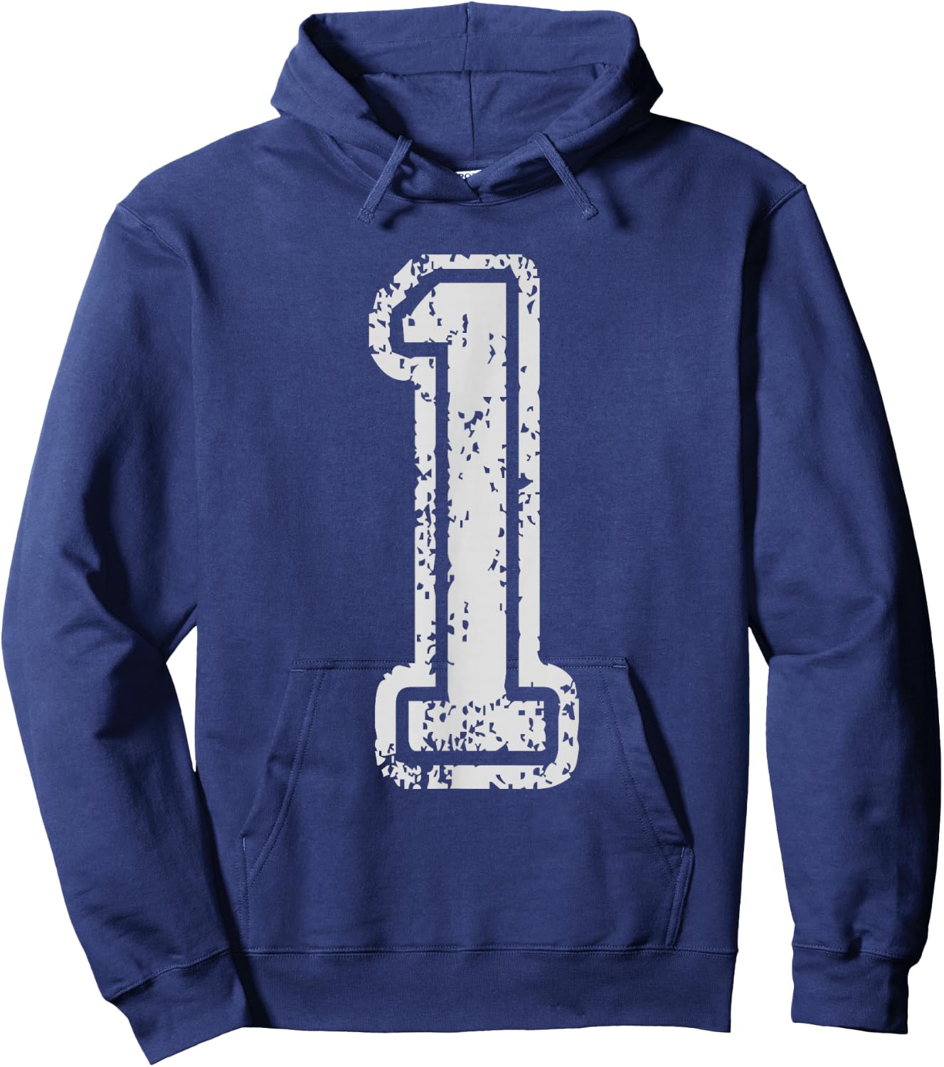 Team Jersey Uniforms Number 1 One School Sports Birthdays Hoodie - Hoodie | Navy