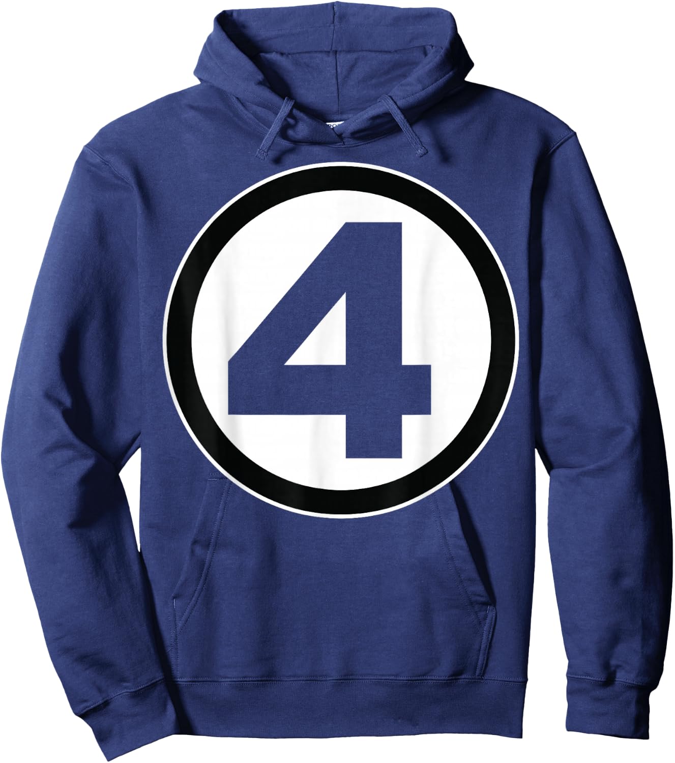 Marvel Fantastic Four Bold Center Chest Logo Small Hoodie - Hoodie | Navy