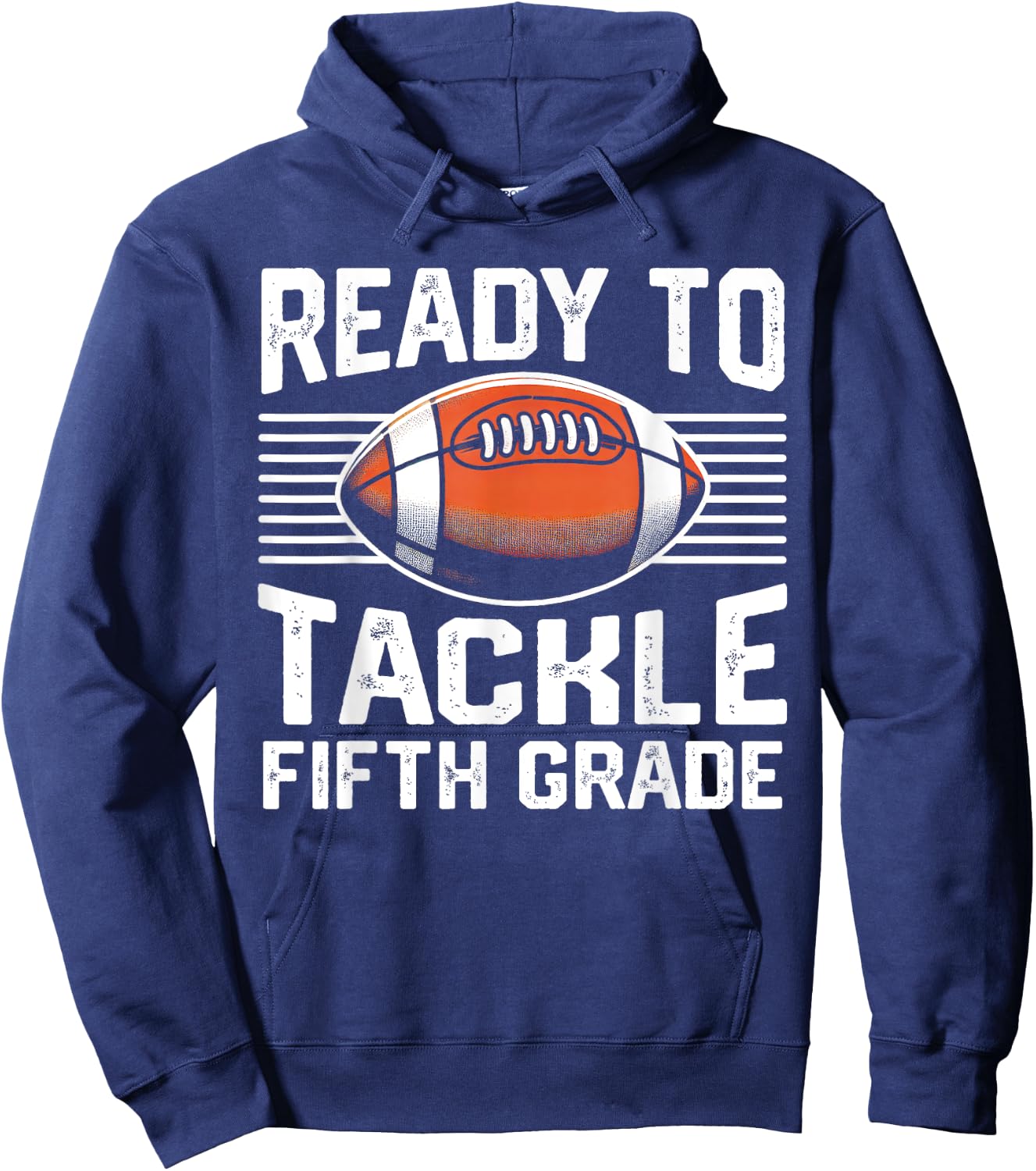 Football Fifth Grade First Day Of School Football 5th Grade Hoodie - Hoodie | Navy