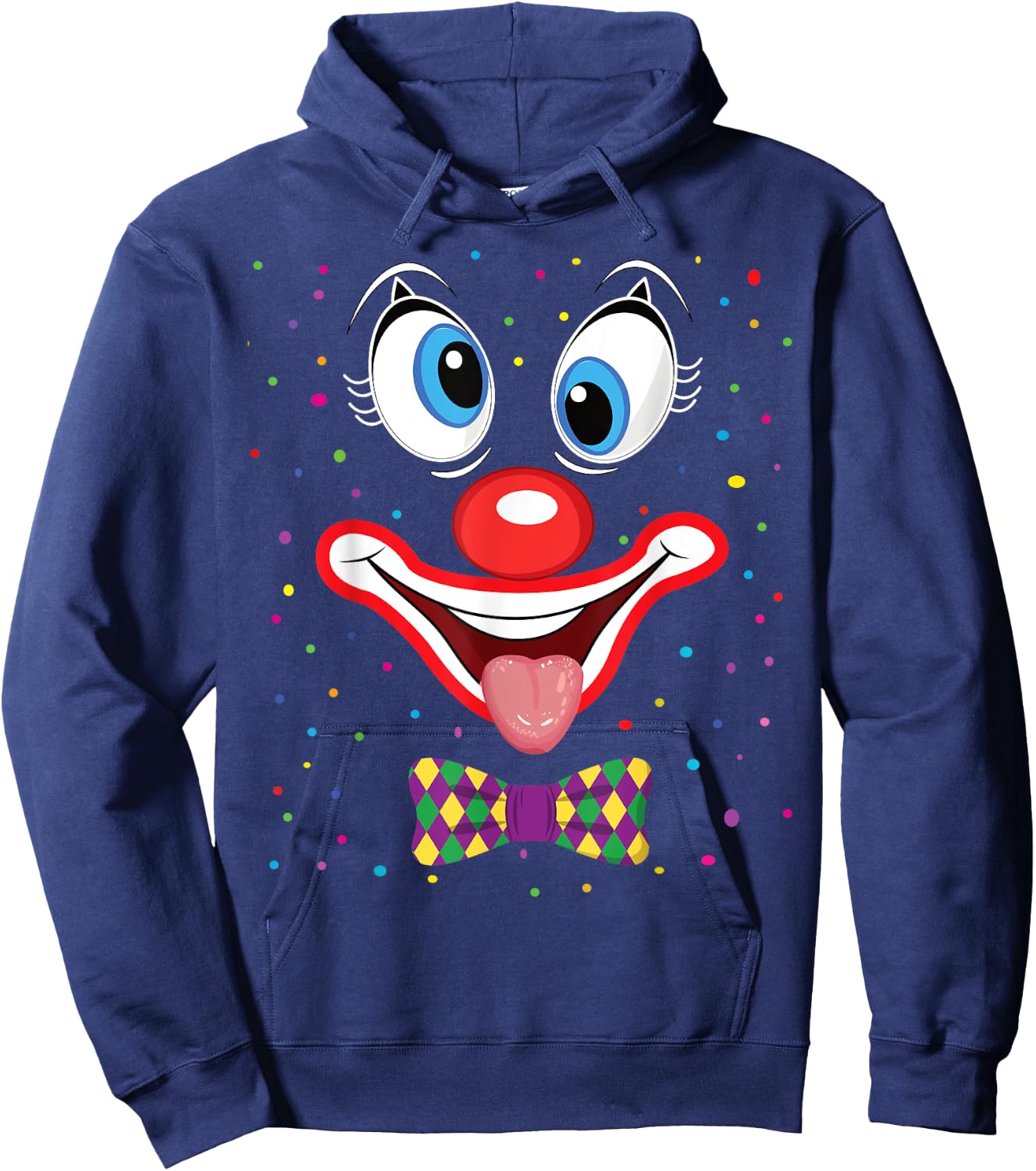 Carnival Clown Face Circus Costume Kids Men Women Carnivals Hoodie - Hoodie | Navy