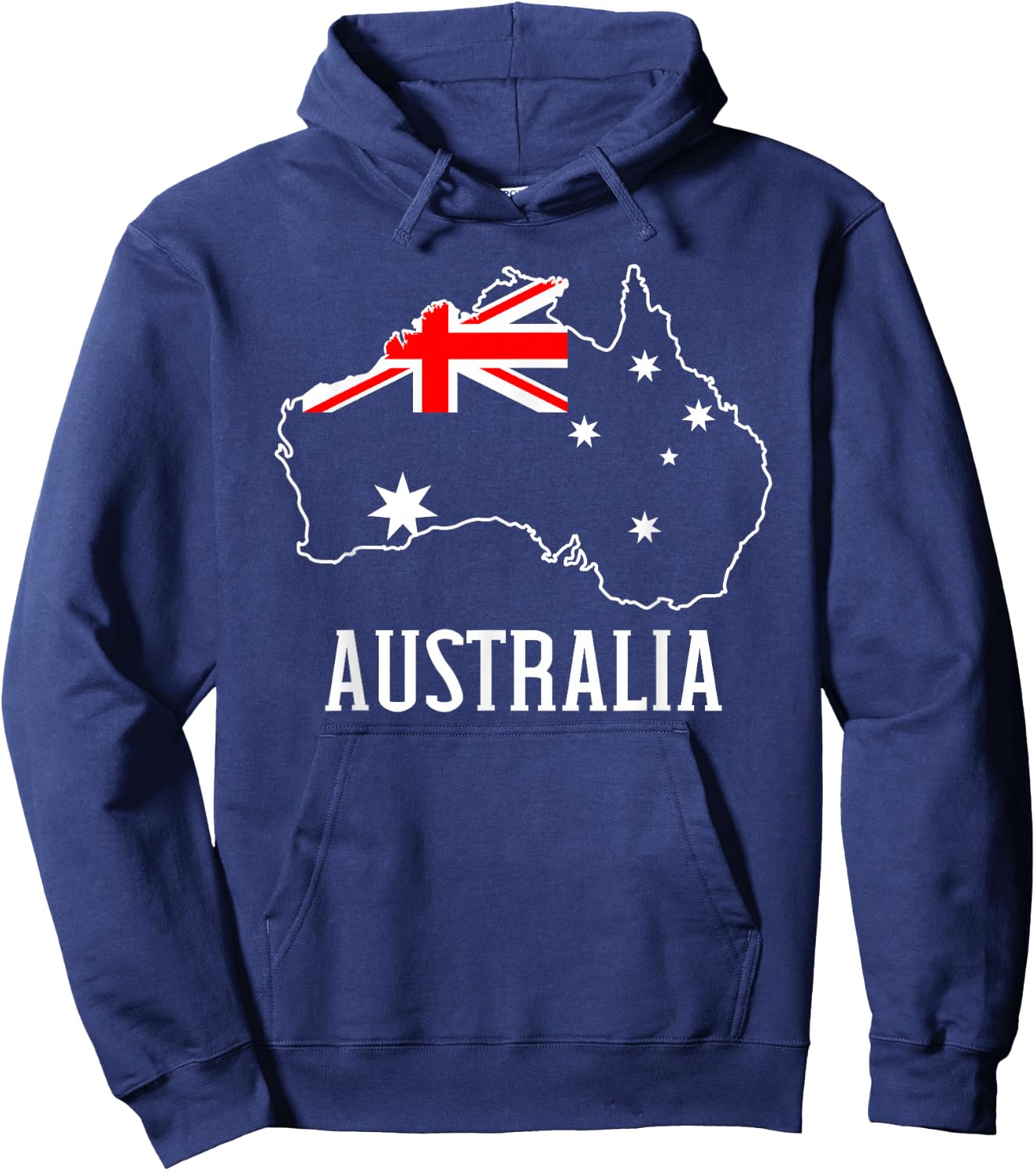 Australia Map Flag Hoodie - Hoodie | Navy