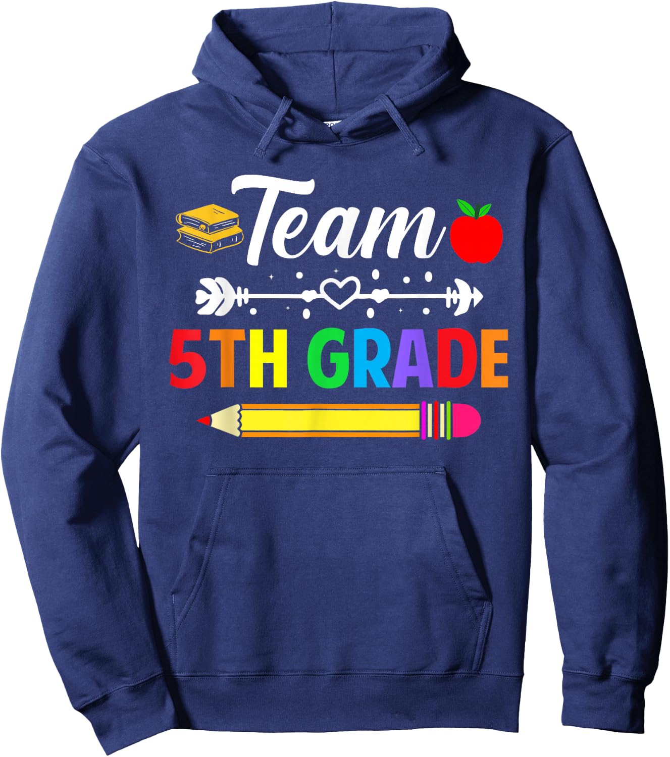 Team 5th Grade Teacher 5th Grade Team Teacher School Grade Hoodie - Hoodie | Navy