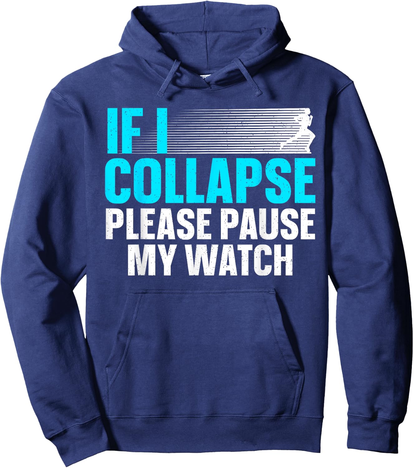 Funny Marathon Runner Run Art Women Marathon Running Hoodie - Hoodie | Navy