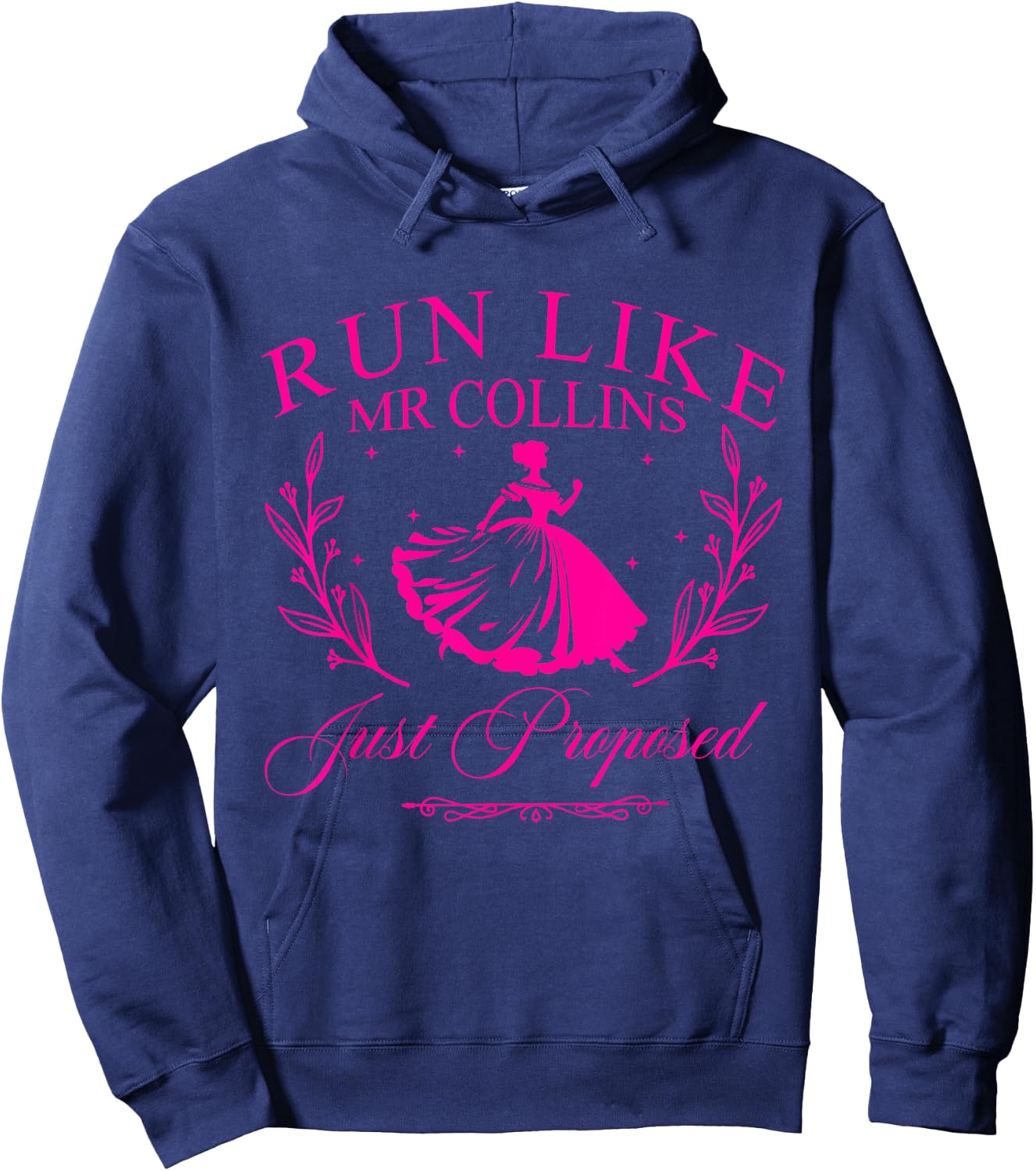 Run Like Mr Collins Just Proposed Hoodie - Hoodie | Navy