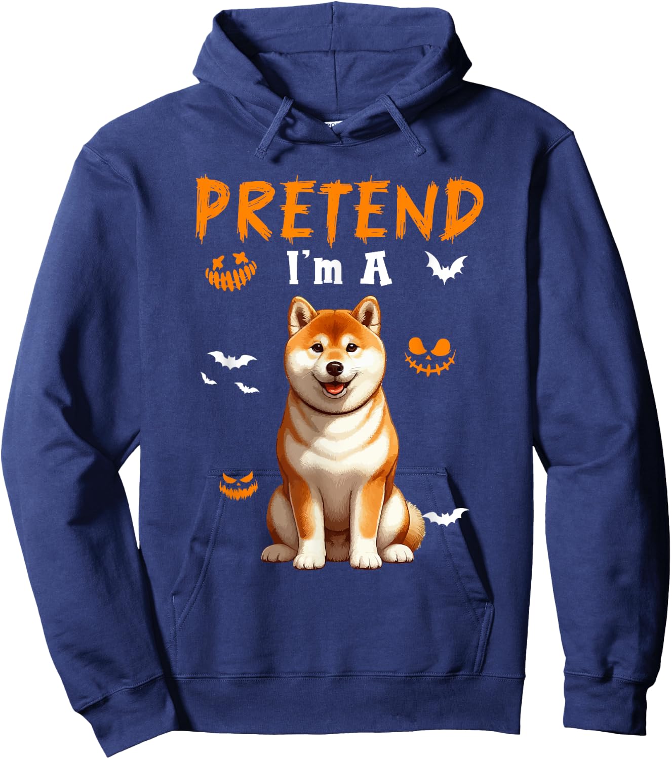 Pretend I'm A Shiba Inu Halloween Costume Owner Kids Family Hoodie - Hoodie | Navy