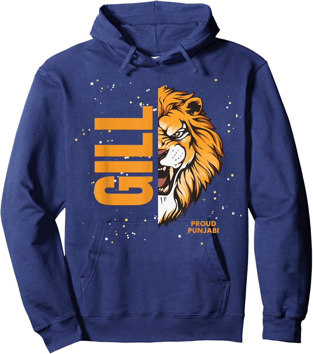 Sikh Punjab Proud Punjabi Gill Lion Hoodie - Hoodie | Navy