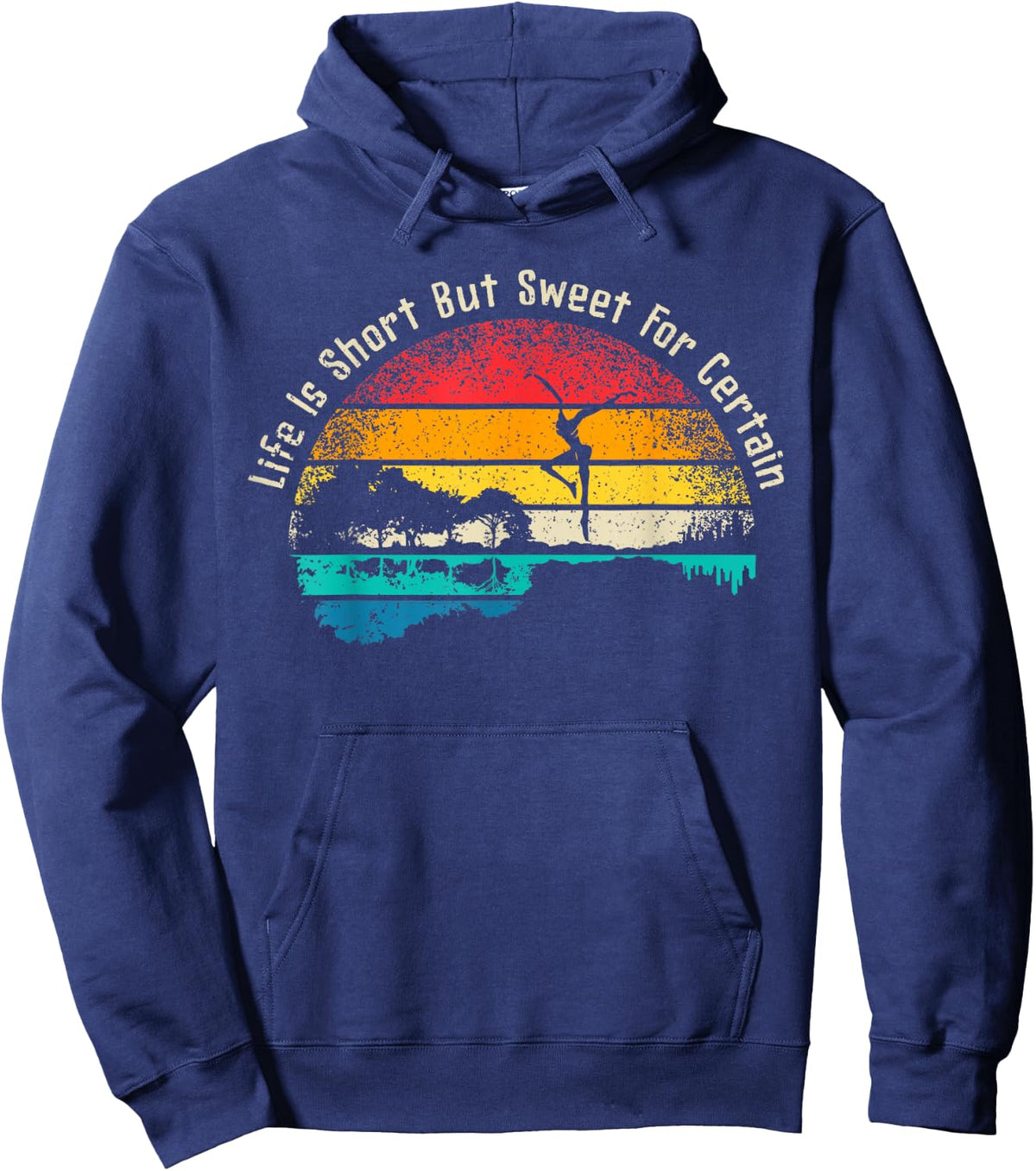 Life Is Short Guitar But Sweet For Certain Hoodie - Hoodie | Navy
