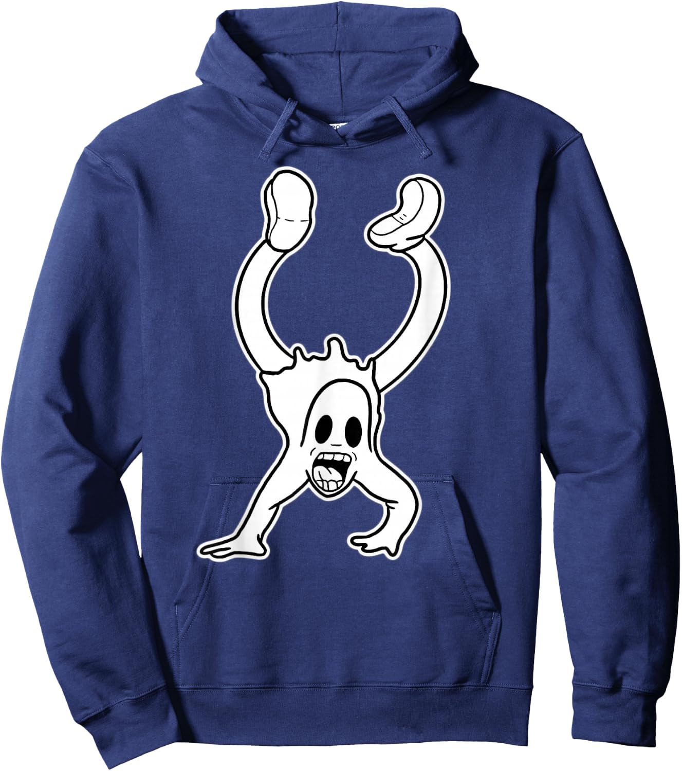 Spooky Ghost Clown Koko Handstand Vintage Cartoon Hoodie - Hoodie | Navy
