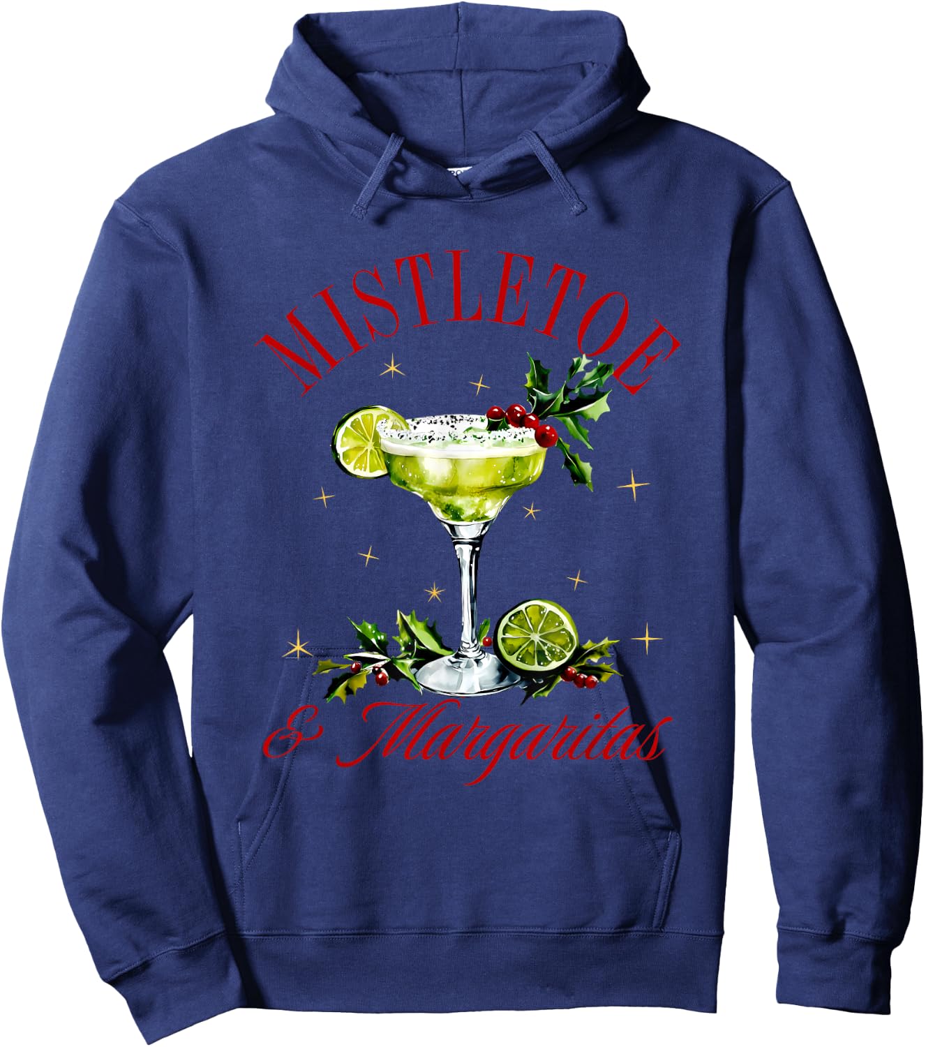Mistletoe & Margaritas Apparel Hoodie - Hoodie | Navy