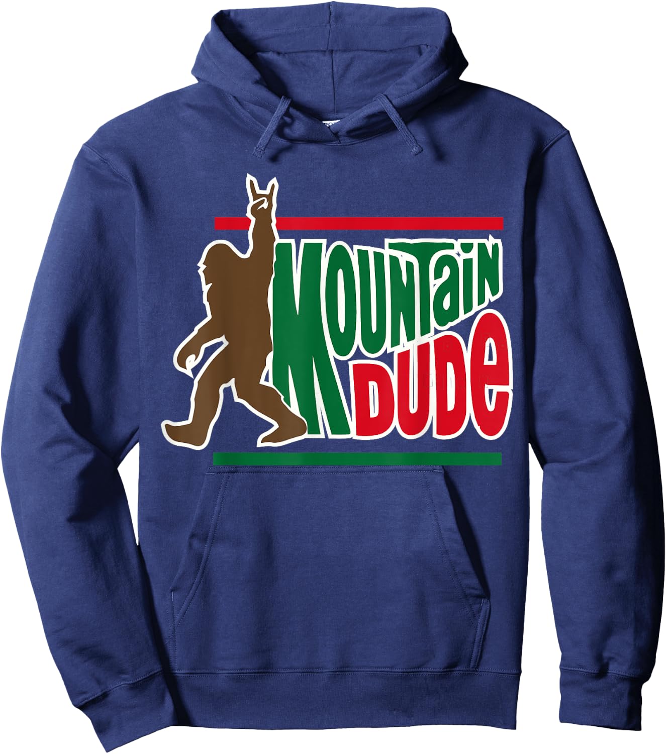 mountain dude funny big foot Sasquatch Hiking Hoodie - Hoodie | Navy