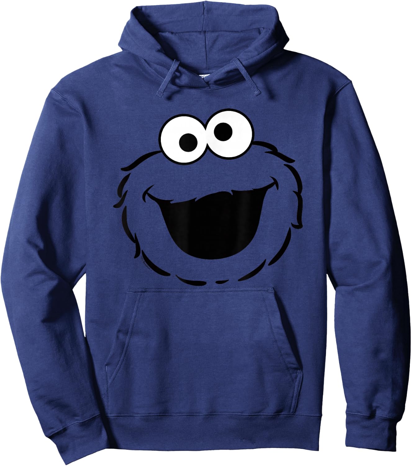 Sesame Street Cookie Monster Full Face Halloween Costume Hoodie - Hoodie | Navy