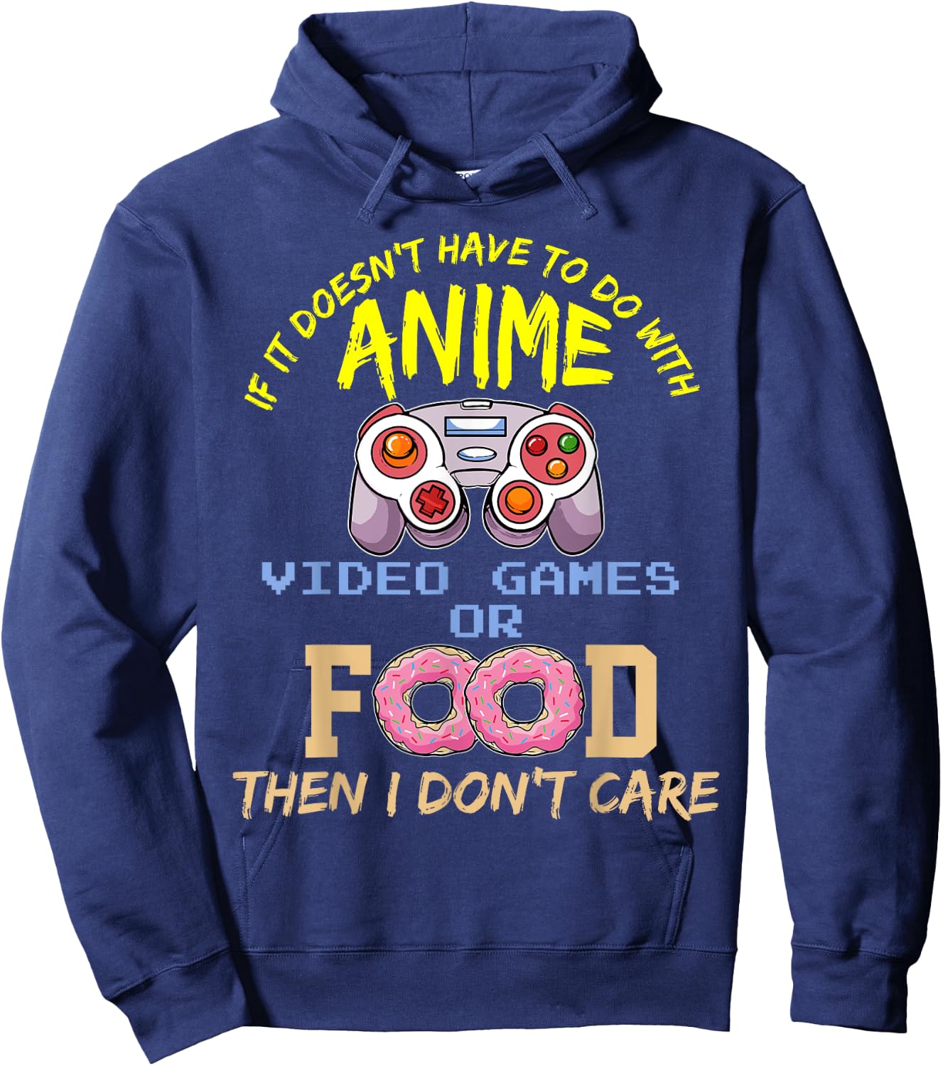 Anime Video Gaming Gamer Hoodie - Hoodie | Navy