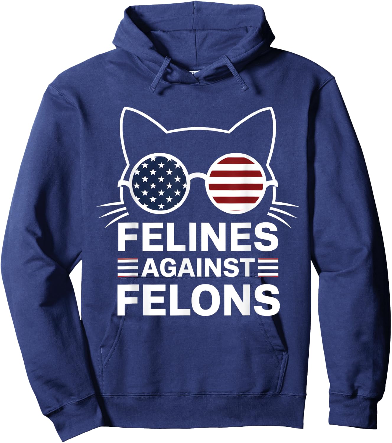 Felines Against Felons Hoodie - Hoodie | Navy