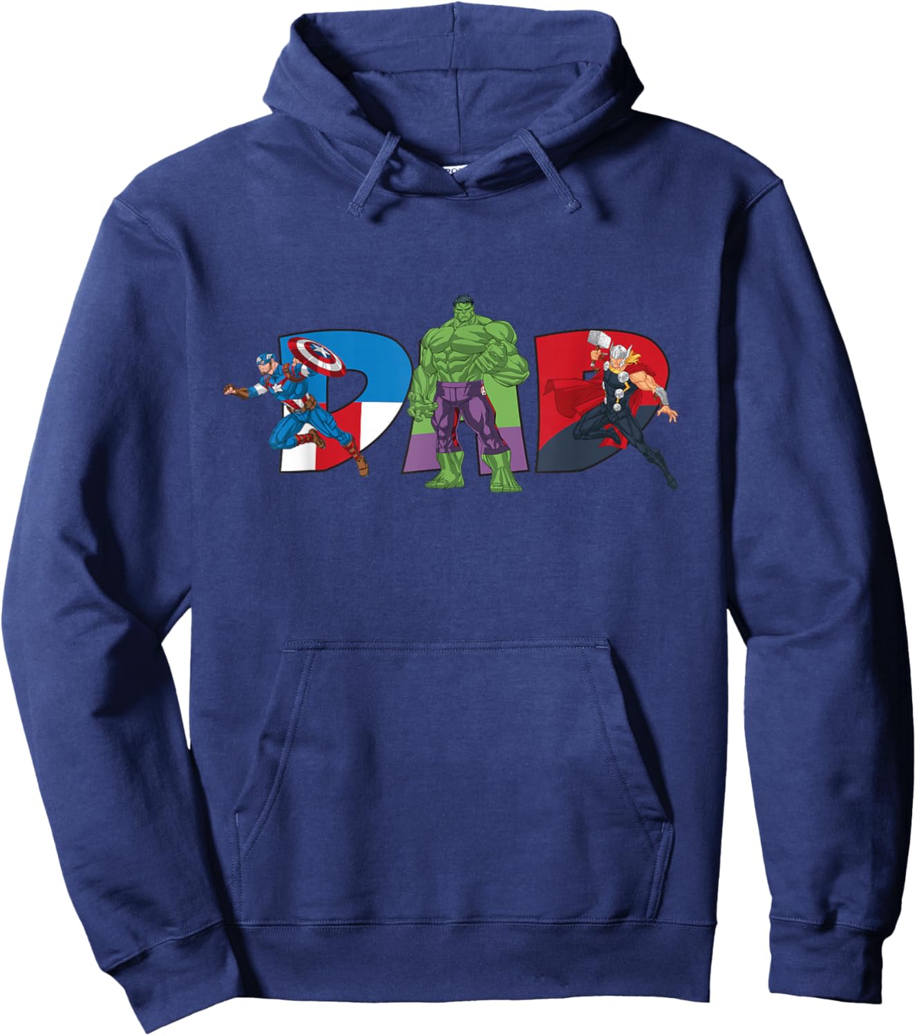 Marvel Avengers Team Dad Father's Day Family Trip Birthday Hoodie - Hoodie | Navy