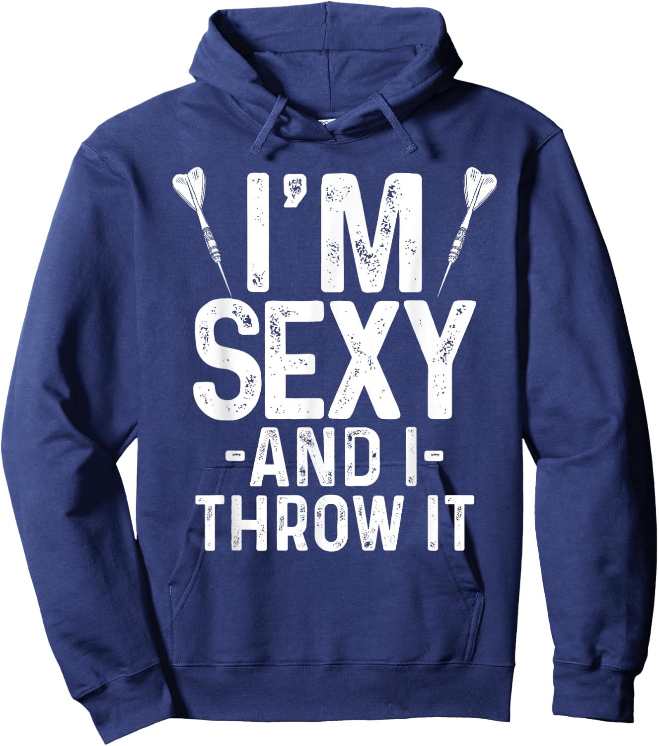 Funny Dart Design Women Dartboard Lovers Dart Player Hoodie - Hoodie | Navy