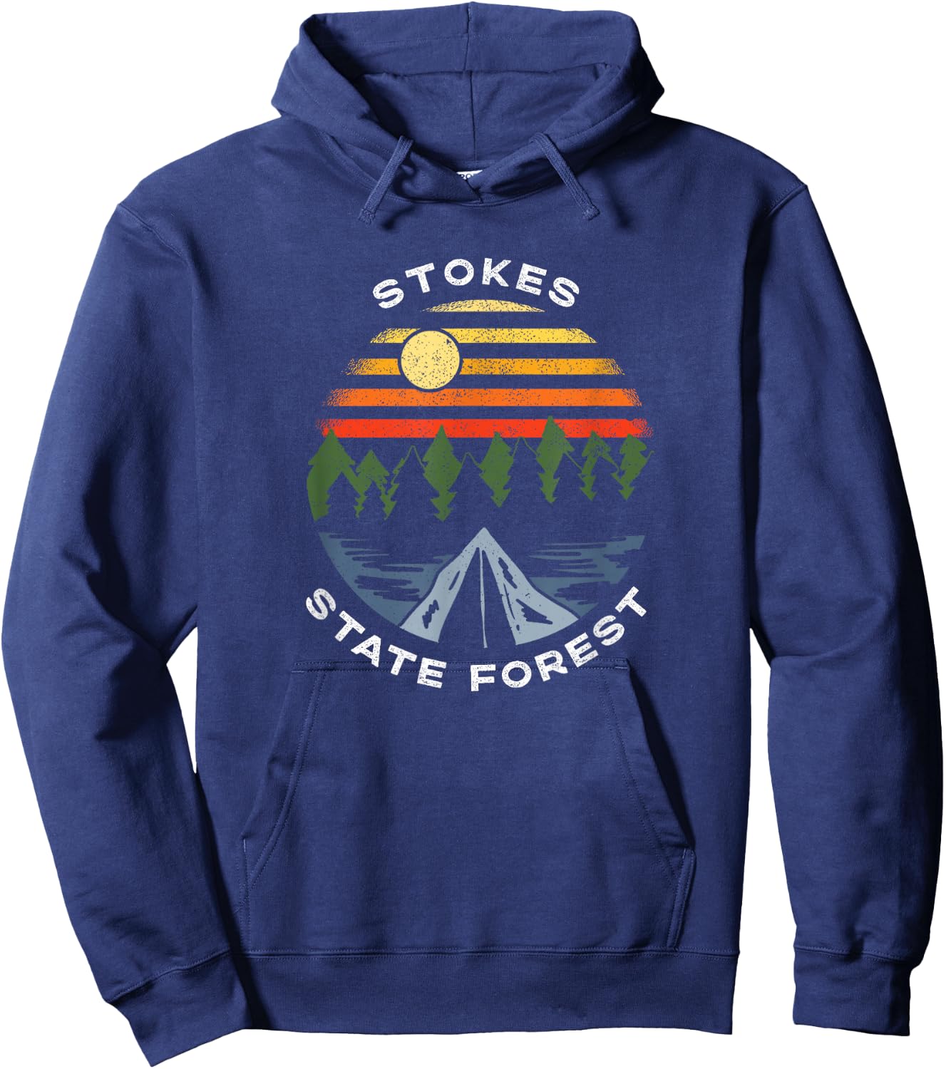 Stokes State Forest New Jersey Vacation Camping Souvenir Hoodie - Hoodie | Navy