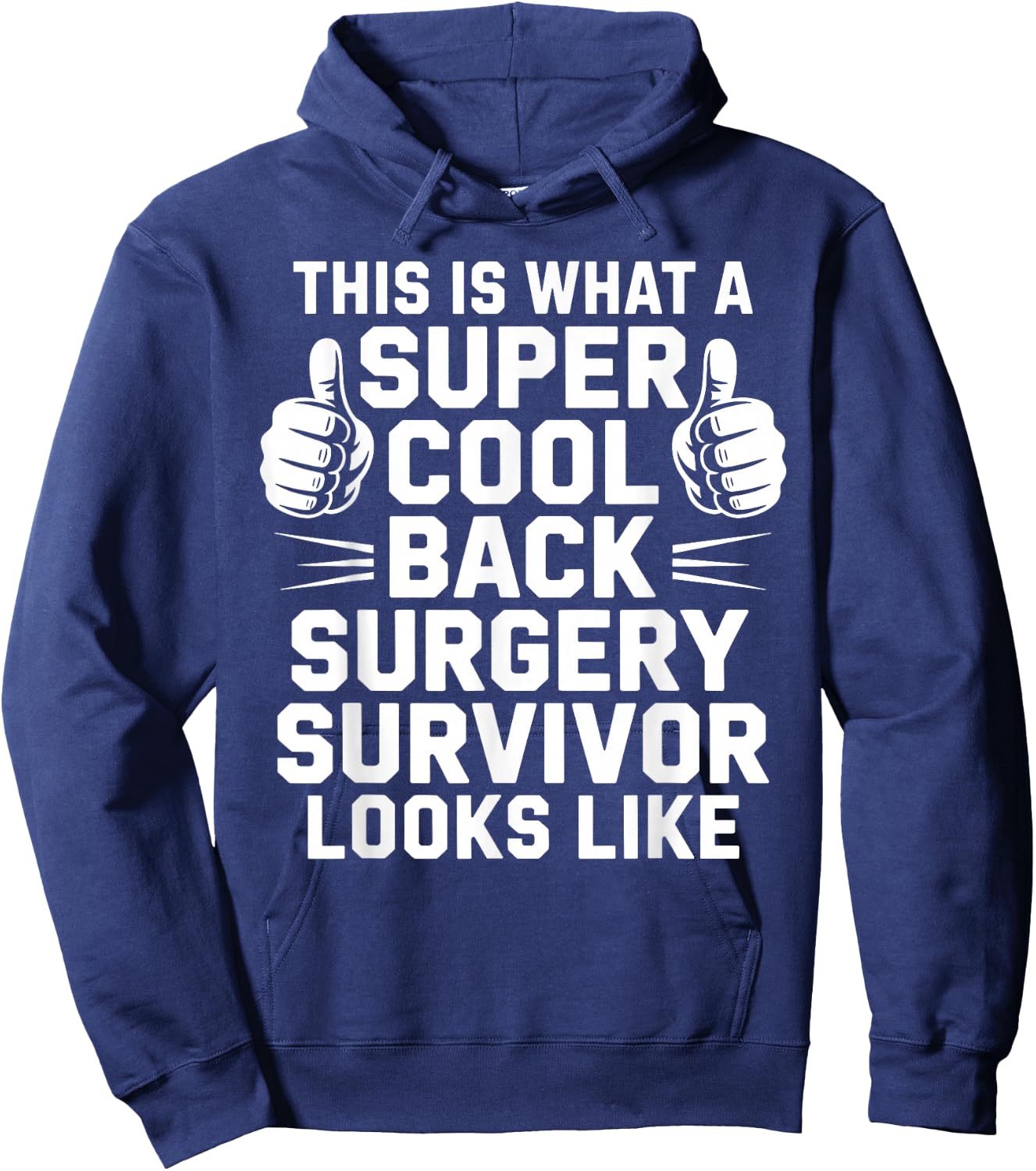 Back Surgery Recovery Design Women Post Back Surgery Hoodie - Hoodie | Navy
