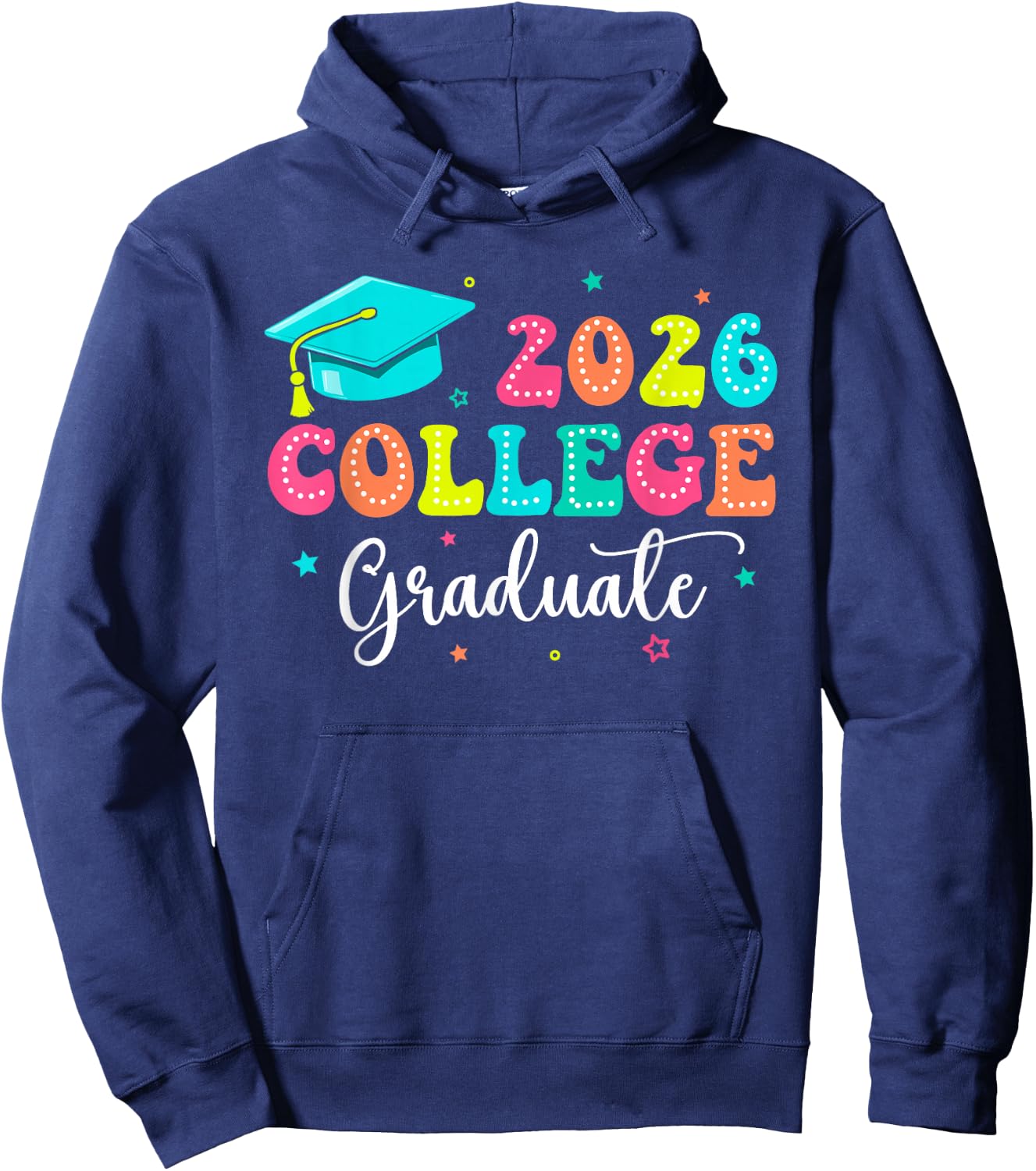 College Graduate College Grad Class Of 2026 Graduation 2026 Hoodie - Hoodie | Navy
