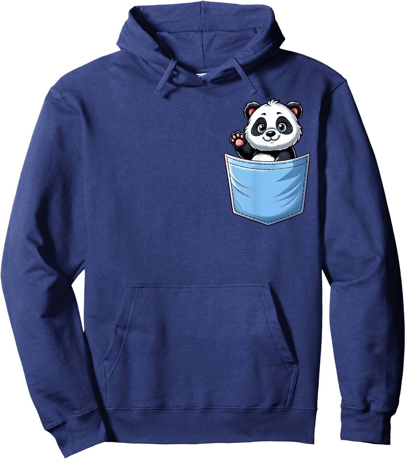 "Panda Pocket Animal" Panda in Your Pocket Hoodie - Hoodie | Navy