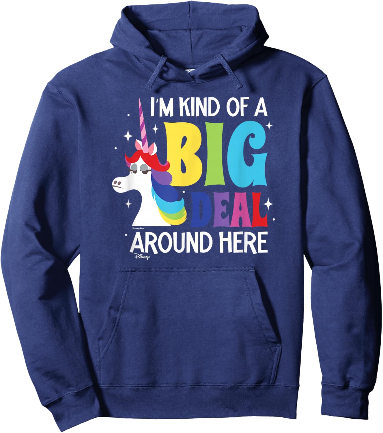 Inside Out - Rainbow Unicorn Kind Of A Big Deal Around Here Hoodie - Hoodie | Navy