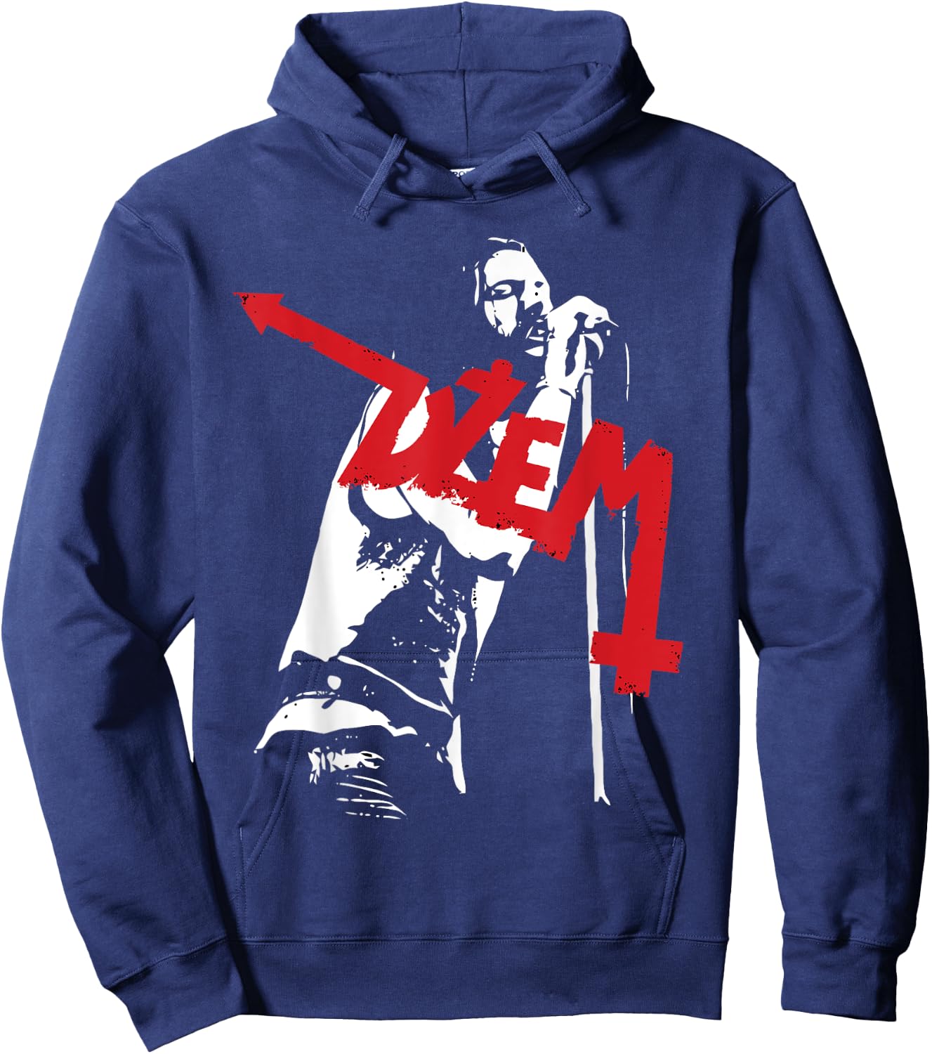 Brick Nation Dzem - Women's Band - Black - Small - - Short Sleeve - U-Neck - Regular Fit - Imported Hoodie - Hoodie | Navy