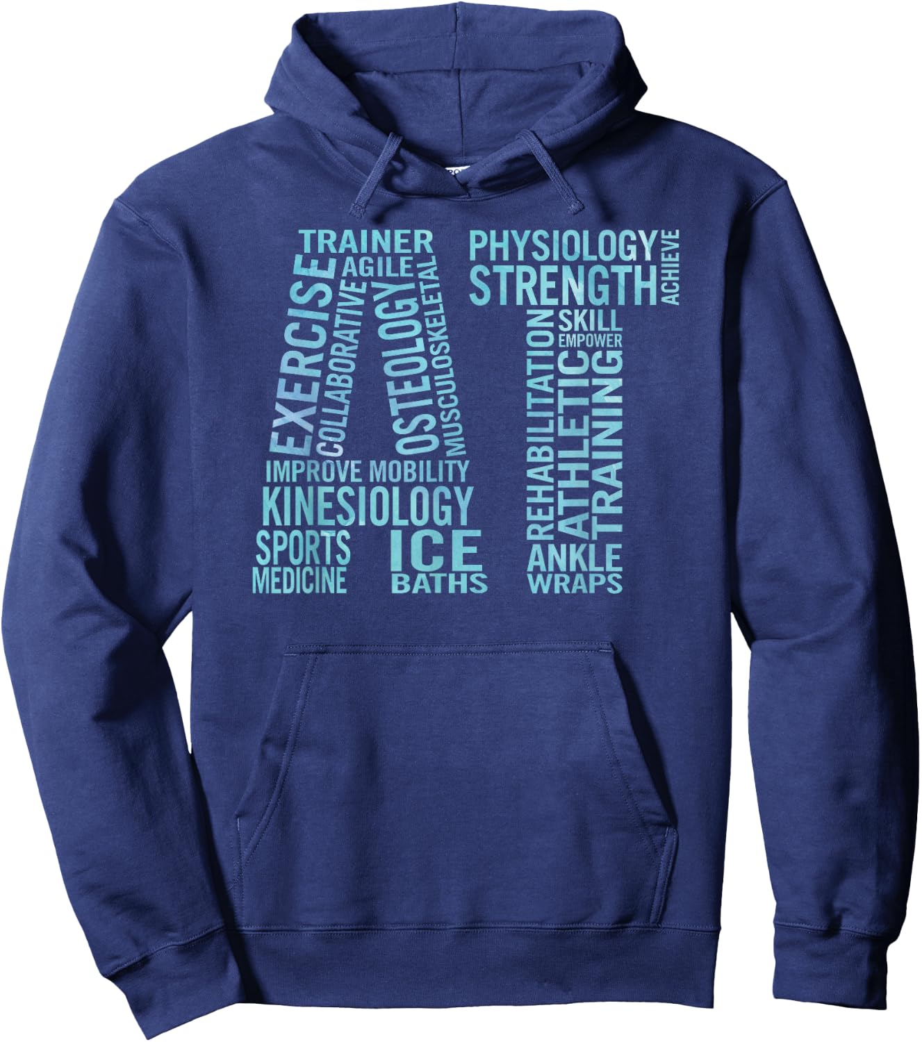 Athletic Training Gear Gift Certified Athletic Trainer Hoodie - Hoodie | Navy