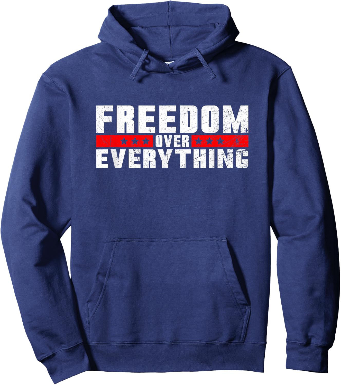 Freedom Over Everything Hoodie - Hoodie | Navy