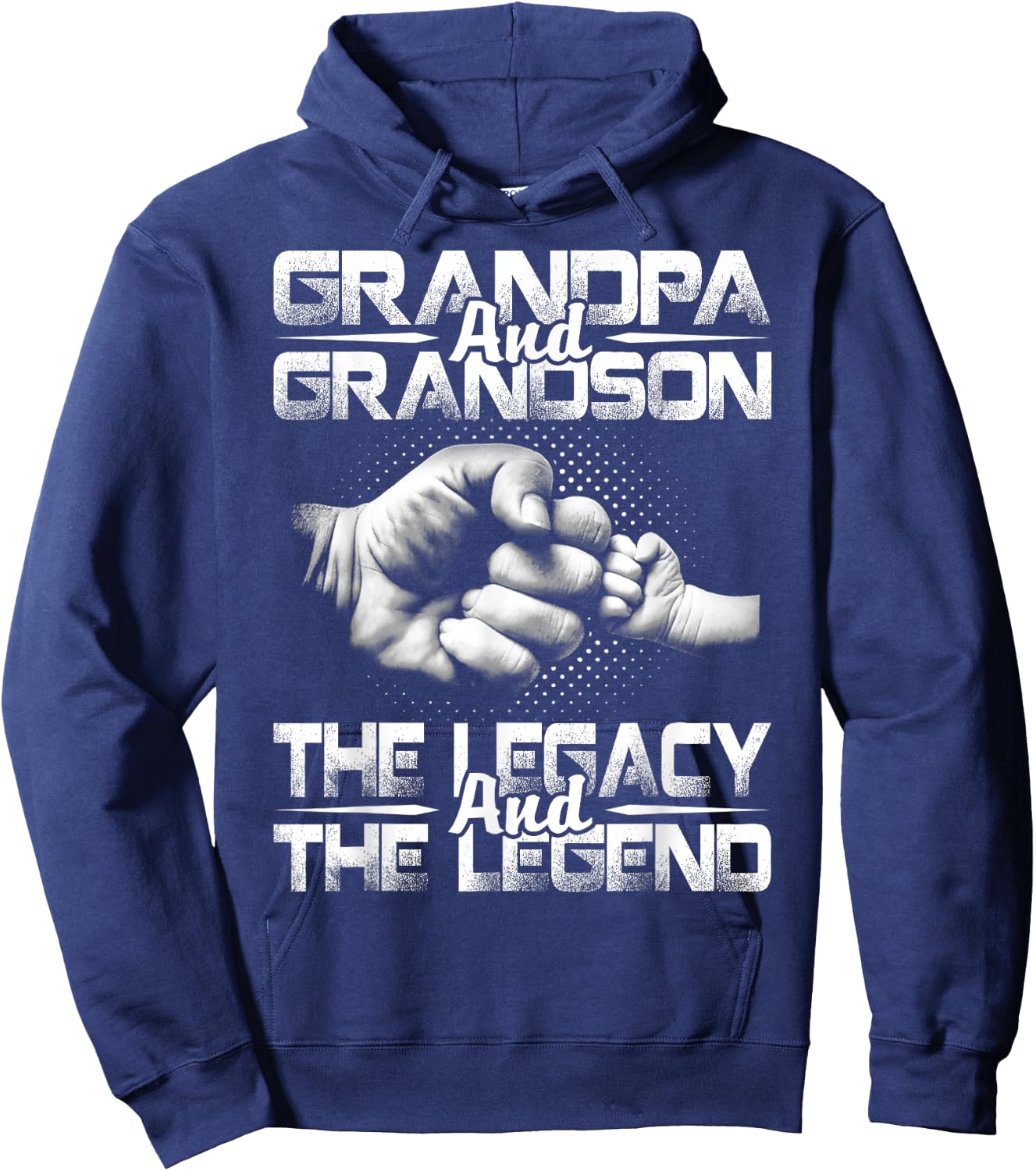 Grandpa And Grandson The Legend And The Legacy Hoodie - Hoodie | Navy