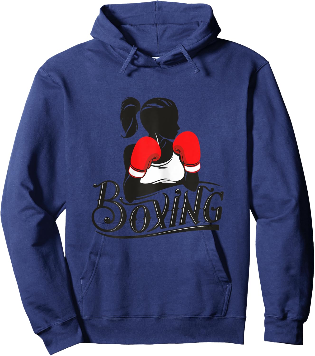 Female Cardio Boxing Apparel, Women's Boxing Fitness Hoodie - Hoodie | Navy