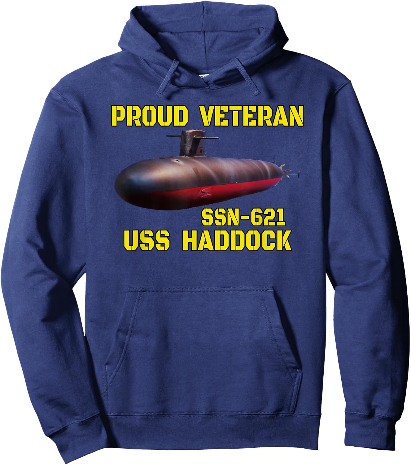 USS Haddock SSN-621 Submarine Veterans Day Father Grandpa Hoodie - Hoodie | Navy