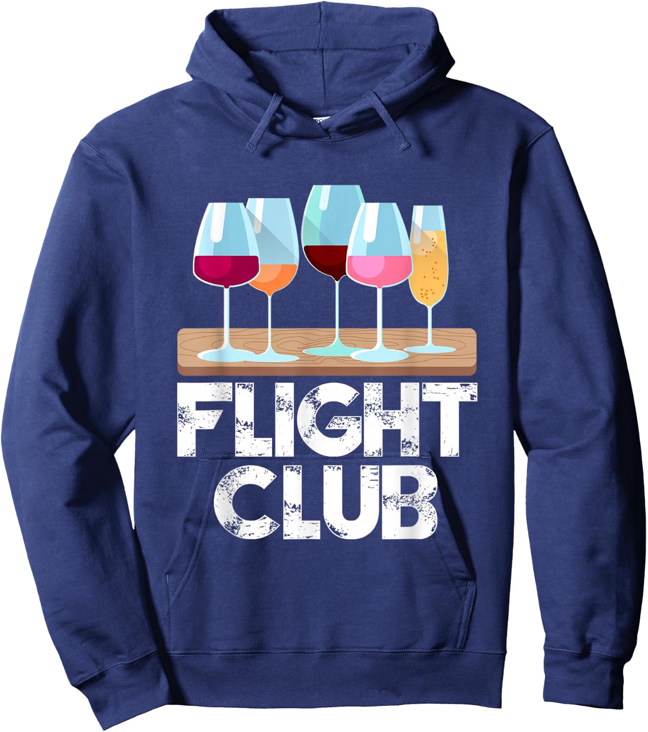 Flight Wine Club FOMO Wine Tasting Sample rose red white Hoodie - Hoodie | Navy